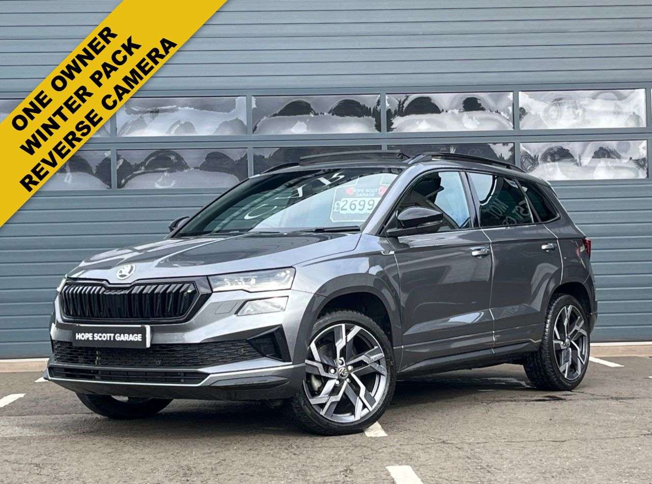 A 2024 SKODA KAROQ 2.0 TSI SportLine SUV 5dr Petrol DSG 4WD Euro 6 (s/s) (190 ps) ***ONE OWNER A 2024 SKODA KAROQ 2.0 TSI SportLine SUV 5dr Petrol DSG 4WD Euro 6 (s/s) (190 ps) ***ONE OWNER