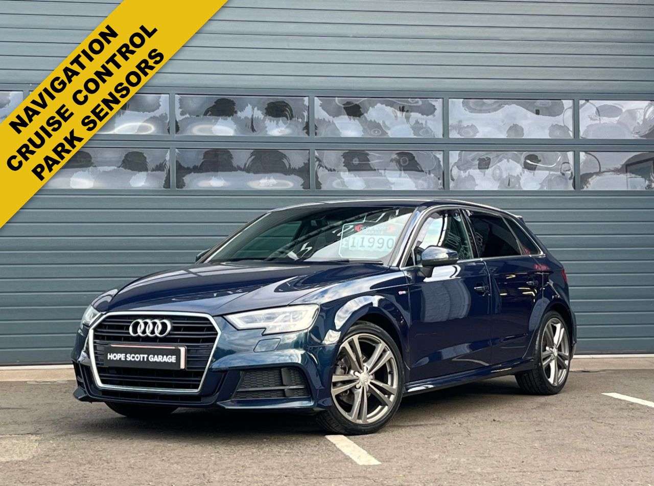 A 2016 AUDI A3 4 TFSI CoD S line Sportback 5dr Petrol Manual Euro 6 (s/s) (150 ps) ***NAVI A 2016 AUDI A3 4 TFSI CoD S line Sportback 5dr Petrol Manual Euro 6 (s/s) (150 ps) ***NAVI
