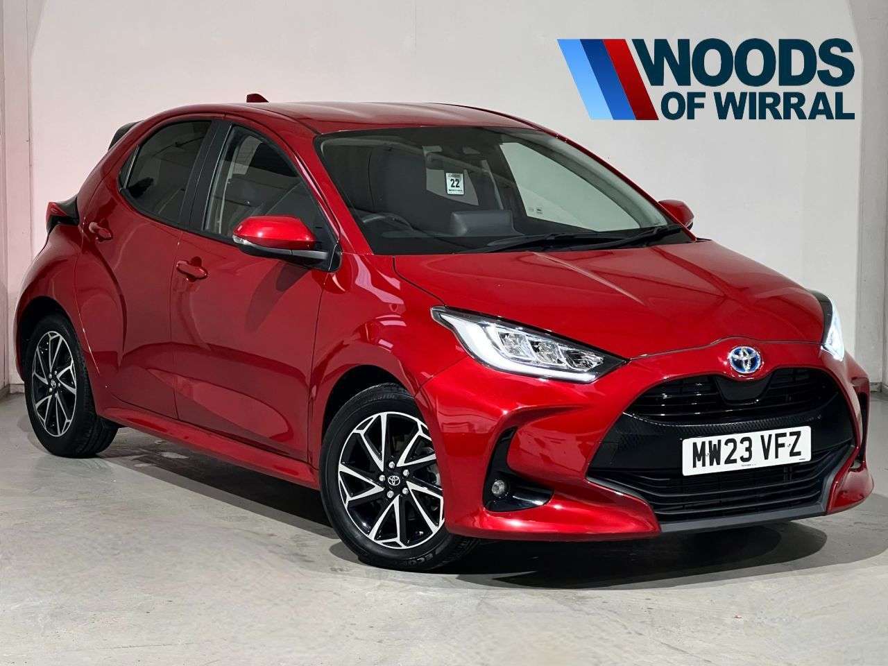 A 2023 TOYOTA YARIS 1.5 VVT-h Design Hatchback 5dr Petrol Hybrid E-CVT Euro 6 (s/s) (116 ps) A 2023 TOYOTA YARIS 1.5 VVT-h Design Hatchback 5dr Petrol Hybrid E-CVT Euro 6 (s/s) (116 ps)