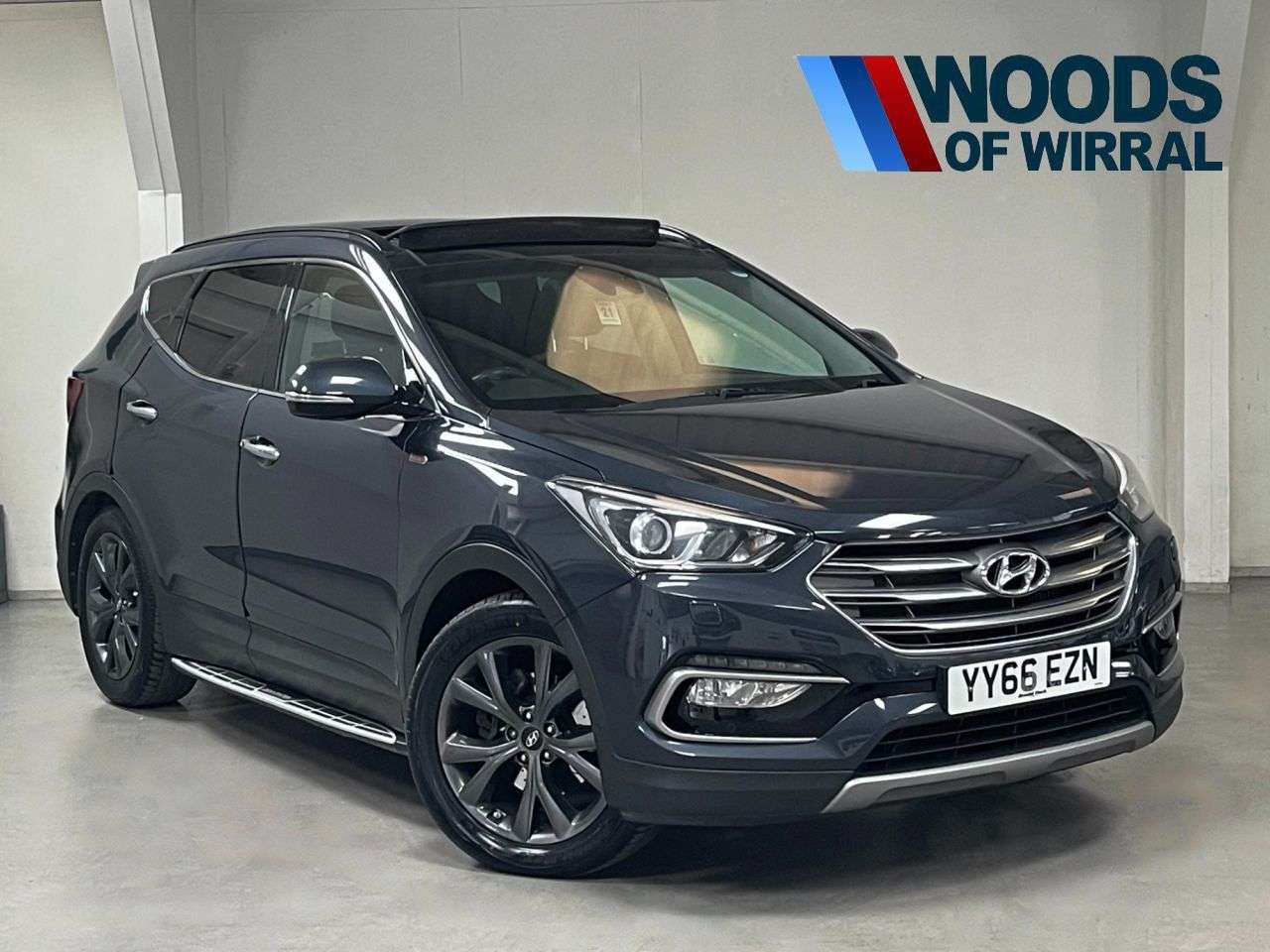 A 2016 HYUNDAI SANTA FE 2.2 CRDi Blue Drive Wiggins Edition SUV 5dr Diesel Auto 4WD Euro 6 (s/s) (7 A 2016 HYUNDAI SANTA FE 2.2 CRDi Blue Drive Wiggins Edition SUV 5dr Diesel Auto 4WD Euro 6 (s/s) (7