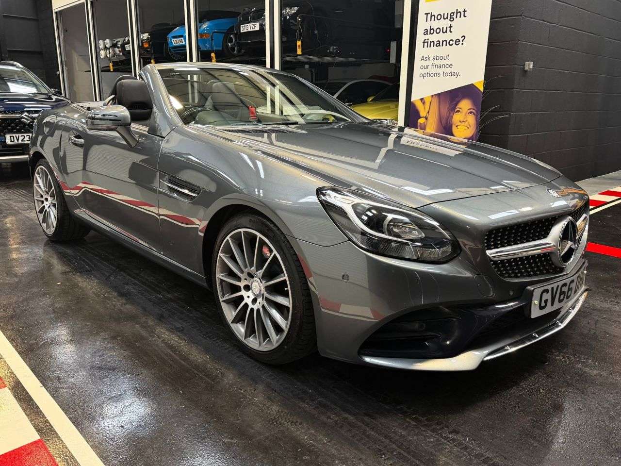 A 2016 MERCEDES-BENZ SLC 2.0 SLC300 AMG Line Convertible 2dr Petrol G-Tronic Euro 6 (s/s) (245 ps) A 2016 MERCEDES-BENZ SLC 2.0 SLC300 AMG Line Convertible 2dr Petrol G-Tronic Euro 6 (s/s) (245 ps)