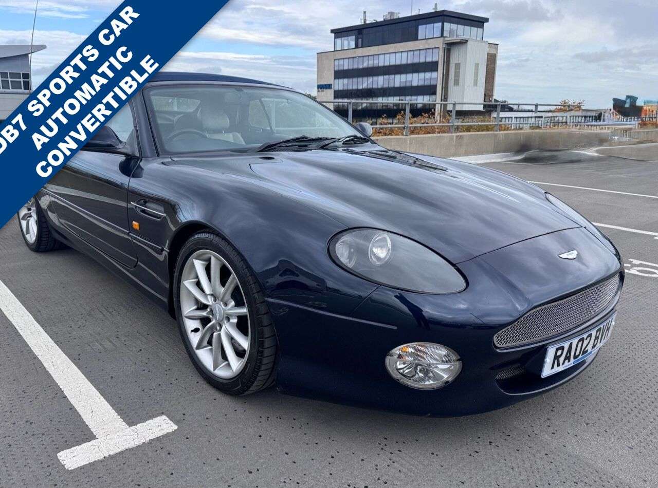 A 2002 ASTON MARTIN DB7 5.9 Volante 2dr Petrol Automatic (472 g/km, 420 bhp) 1 year mot and service A 2002 ASTON MARTIN DB7 5.9 Volante 2dr Petrol Automatic (472 g/km, 420 bhp) 1 year mot and service