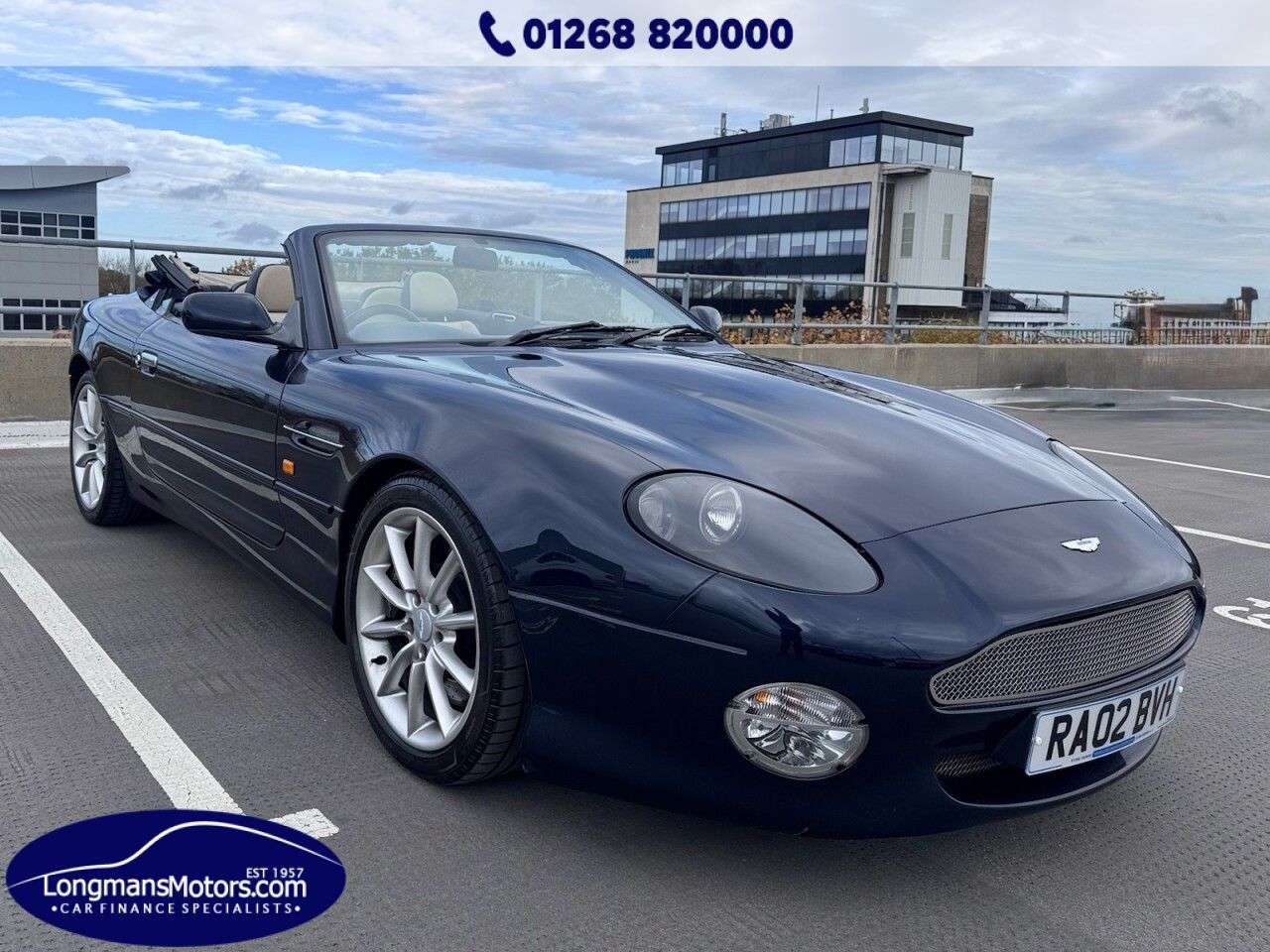 A 2002 ASTON MARTIN DB7 5.9 Volante 2dr Petrol Automatic (472 g/km, 420 bhp) 1 year mot and service A 2002 ASTON MARTIN DB7 5.9 Volante 2dr Petrol Automatic (472 g/km, 420 bhp) 1 year mot and service