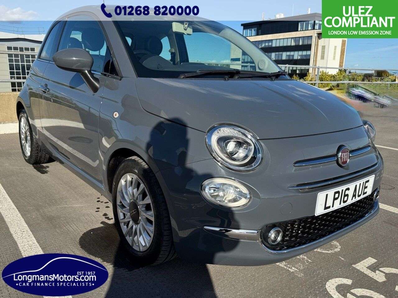A 2016 FIAT 500 0.9 TwinAir Lounge Hatchback 3dr Petrol Dualogic Euro 6 (s/s) (85 bhp) 1 ye A 2016 FIAT 500 0.9 TwinAir Lounge Hatchback 3dr Petrol Dualogic Euro 6 (s/s) (85 bhp) 1 ye