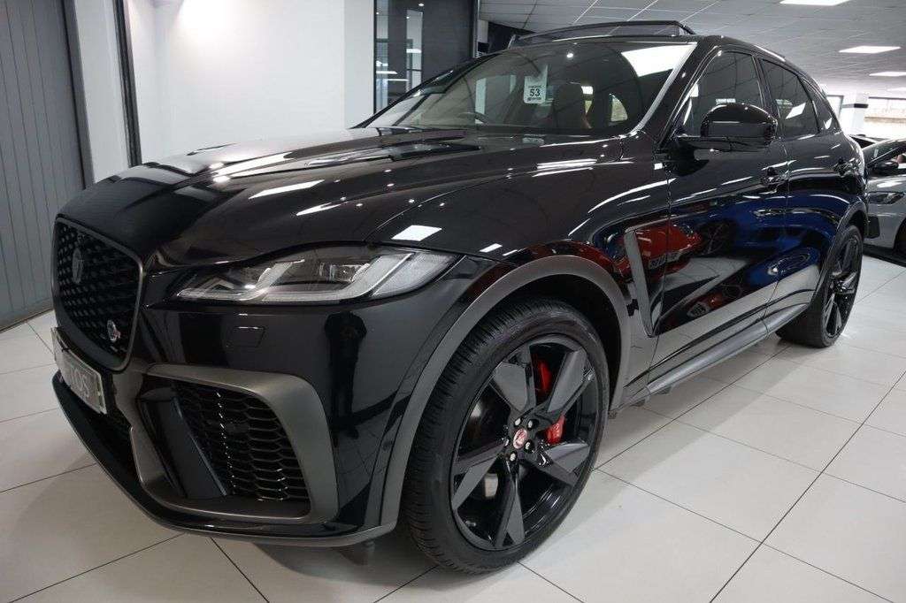 A 2021 JAGUAR F-PACE 5.0 P550 V8 SVR SUV 5dr Petrol Quickshift AWD Euro 6 (s/s) (550 ps) 1 OWNER A 2021 JAGUAR F-PACE 5.0 P550 V8 SVR SUV 5dr Petrol Quickshift AWD Euro 6 (s/s) (550 ps) 1 OWNER