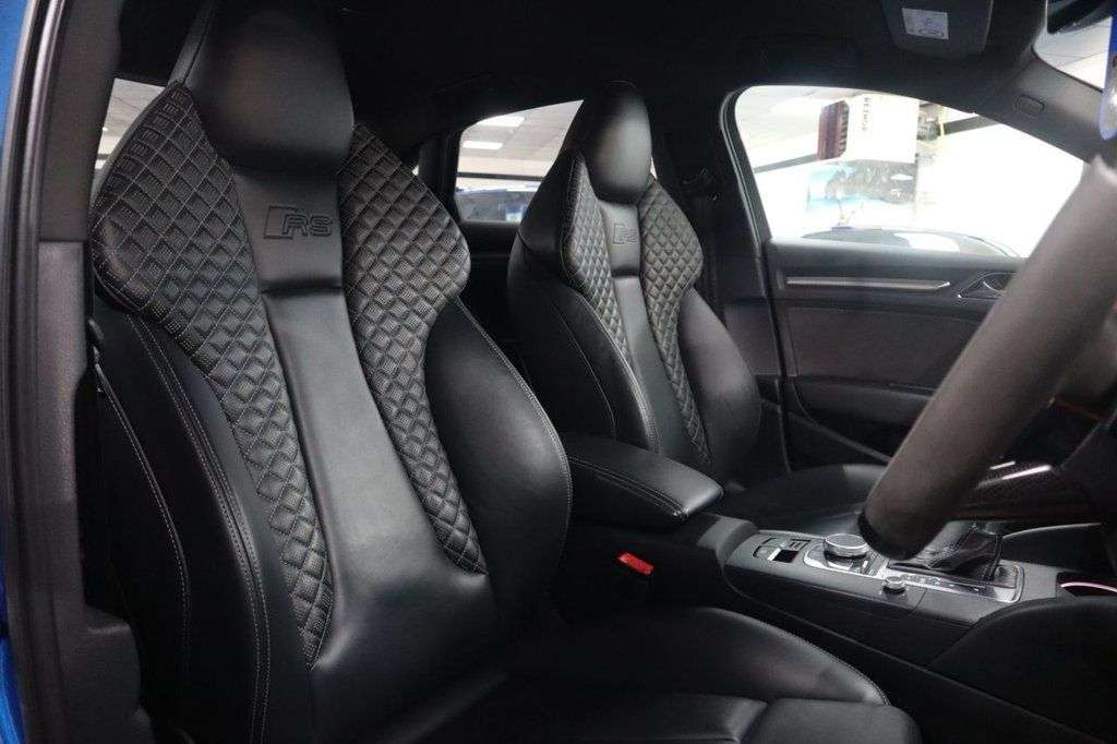 A 2018 AUDI RS3 2.5 TFSI Saloon 4dr Petrol S Tronic quattro Euro 6 (s/s) (400 ps) BLACK EXT A 2018 AUDI RS3 2.5 TFSI Saloon 4dr Petrol S Tronic quattro Euro 6 (s/s) (400 ps) BLACK EXT