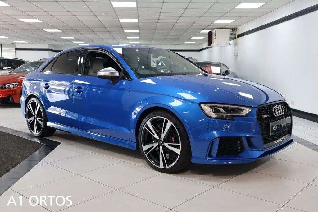 A 2019 AUDI RS3 2.5 TFSI GPF Saloon 4dr Petrol S Tronic quattro Euro 6 (s/s) (400 ps) GENUI A 2019 AUDI RS3 2.5 TFSI GPF Saloon 4dr Petrol S Tronic quattro Euro 6 (s/s) (400 ps) GENUI