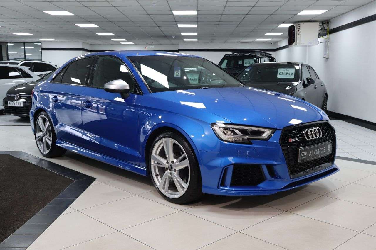 A 2019 AUDI RS3 2.5 TFSI GPF Saloon 4dr Petrol S Tronic quattro Euro 6 (s/s) (400 ps) GENUI A 2019 AUDI RS3 2.5 TFSI GPF Saloon 4dr Petrol S Tronic quattro Euro 6 (s/s) (400 ps) GENUI