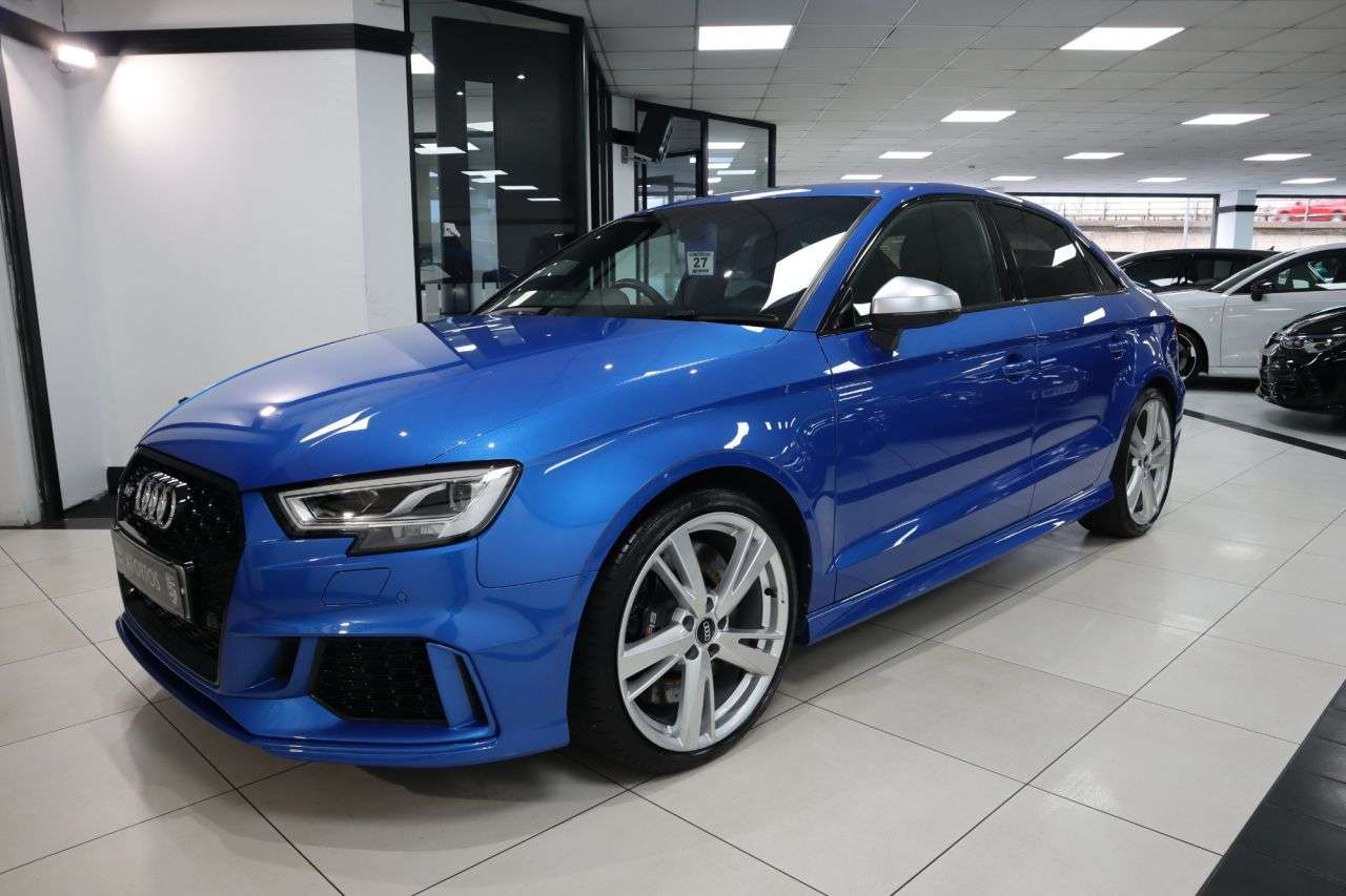 A 2019 AUDI RS3 2.5 TFSI GPF Saloon 4dr Petrol S Tronic quattro Euro 6 (s/s) (400 ps) GENUI A 2019 AUDI RS3 2.5 TFSI GPF Saloon 4dr Petrol S Tronic quattro Euro 6 (s/s) (400 ps) GENUI