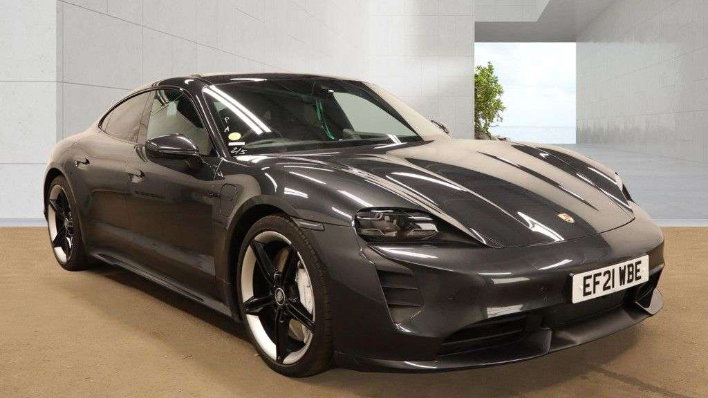 A 2021 PORSCHE TAYCAN Performance Plus 93.4kWh Turbo Saloon 4dr Electric Auto 4WD (680 ps) OVER 2 A 2021 PORSCHE TAYCAN Performance Plus 93.4kWh Turbo Saloon 4dr Electric Auto 4WD (680 ps) OVER 2