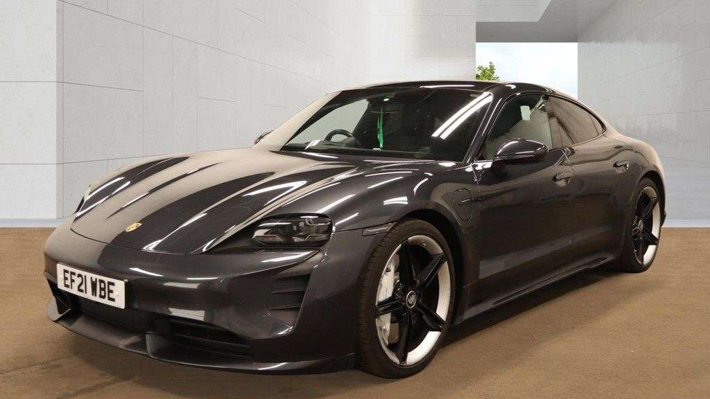 A 2021 PORSCHE TAYCAN Performance Plus 93.4kWh Turbo Saloon 4dr Electric Auto 4WD (680 ps) OVER 2 A 2021 PORSCHE TAYCAN Performance Plus 93.4kWh Turbo Saloon 4dr Electric Auto 4WD (680 ps) OVER 2