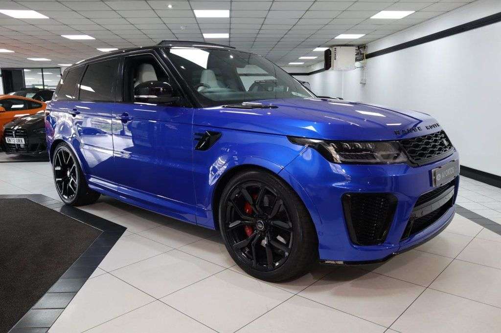 A 2020 LAND ROVER RANGE ROVER SPORT 5.0 P575 V8 GPF SVR SUV 5dr Petrol Auto 4WD Euro 6 (s/s) (575 ps) BEAUTIFUL A 2020 LAND ROVER RANGE ROVER SPORT 5.0 P575 V8 GPF SVR SUV 5dr Petrol Auto 4WD Euro 6 (s/s) (575 ps) BEAUTIFUL
