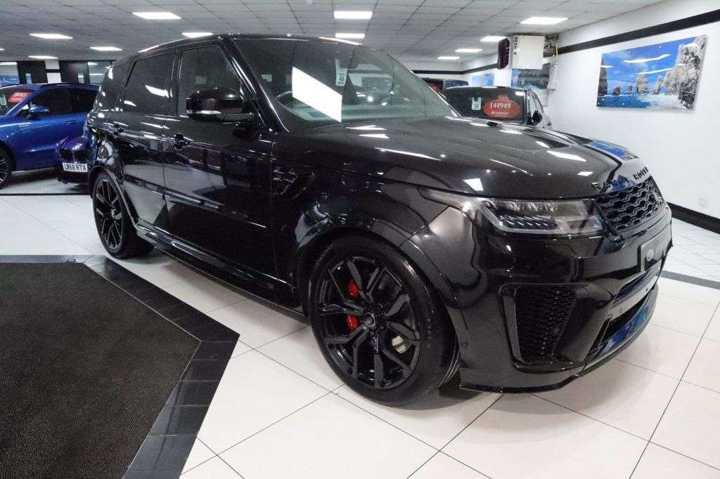 A 2022 LAND ROVER RANGE ROVER SPORT 5.0 P575 V8 GPF SVR SUV 5dr Petrol Auto 4WD Euro 6 (s/s) (575 ps) ONE FORME A 2022 LAND ROVER RANGE ROVER SPORT 5.0 P575 V8 GPF SVR SUV 5dr Petrol Auto 4WD Euro 6 (s/s) (575 ps) ONE FORME