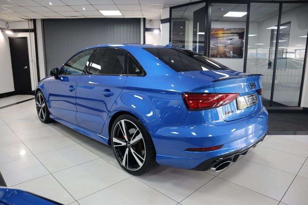 A 2018 AUDI RS3 2.5 TFSI Saloon 4dr Petrol S Tronic quattro Euro 6 (s/s) (400 ps) 1 OWNER+8 A 2018 AUDI RS3 2.5 TFSI Saloon 4dr Petrol S Tronic quattro Euro 6 (s/s) (400 ps) 1 OWNER+8