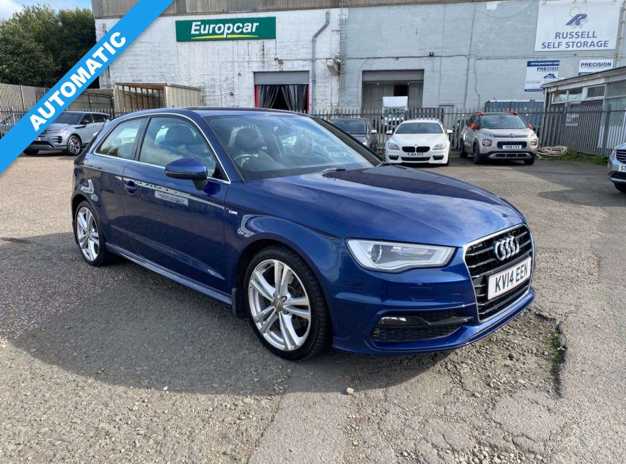 A 2014 AUDI A3 1.8 TFSI S line Hatchback 3dr Petrol S Tronic Euro 6 (s/s) (180 ps) A 2014 AUDI A3 1.8 TFSI S line Hatchback 3dr Petrol S Tronic Euro 6 (s/s) (180 ps)