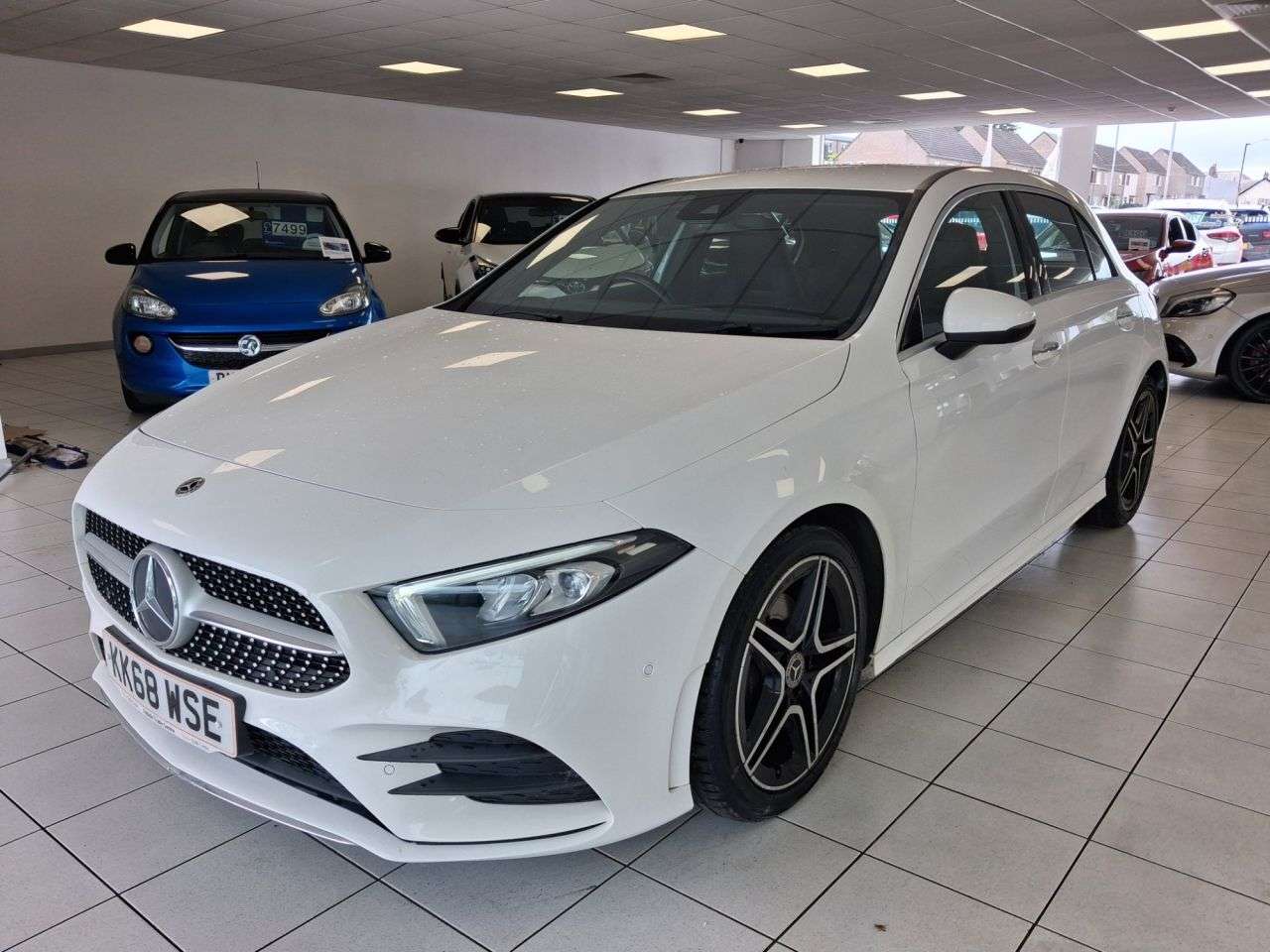 A 2019 MERCEDES-BENZ A CLASS 1.5 A180d AMG Line (Premium) Hatchback 5dr Diesel 7G-DCT Euro 6 (s/s) (116 A 2019 MERCEDES-BENZ A CLASS 1.5 A180d AMG Line (Premium) Hatchback 5dr Diesel 7G-DCT Euro 6 (s/s) (116