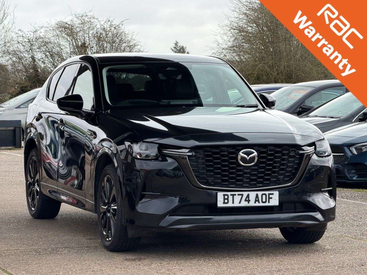 A 2025 MAZDA CX-60 2.5 e-SKYACTIV 17.8kWh Homura SUV 5dr Petrol Plug-in Hybrid Auto 4WD Euro 6 A 2025 MAZDA CX-60 2.5 e-SKYACTIV 17.8kWh Homura SUV 5dr Petrol Plug-in Hybrid Auto 4WD Euro 6