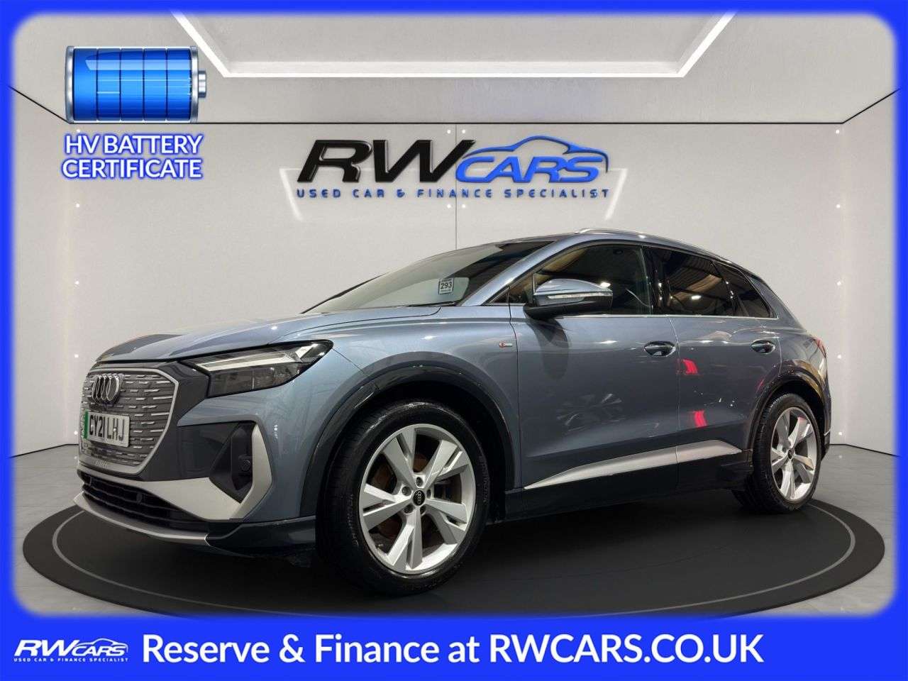 A 2021 AUDI Q4 E-TRON 35 S line SUV 5dr Electric Auto 55kWh (170 ps) A 2021 AUDI Q4 E-TRON 35 S line SUV 5dr Electric Auto 55kWh (170 ps)