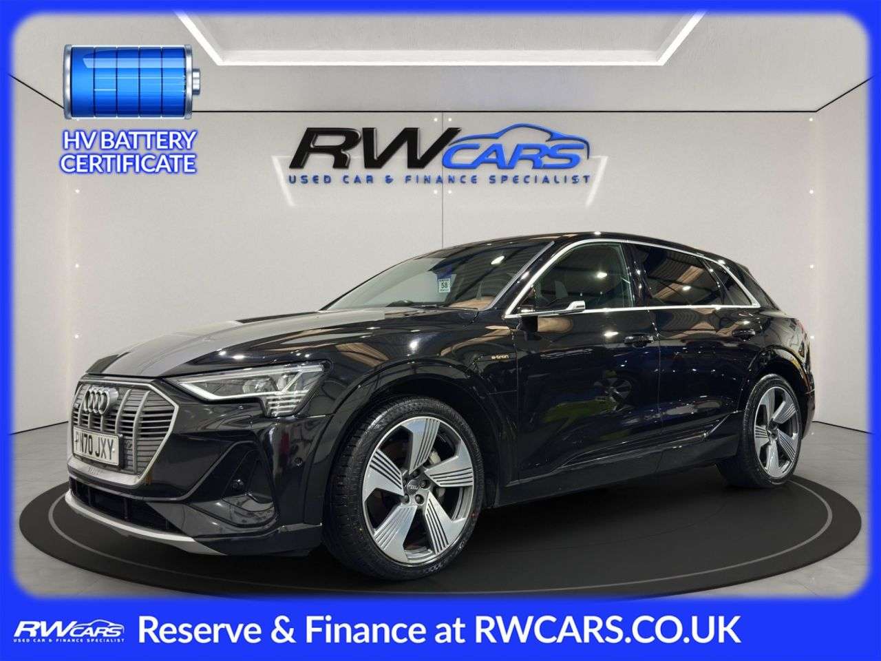 A 2020 AUDI E-TRON 50 S line SUV 5dr Electric Auto quattro 71.2kWh (313 ps) A 2020 AUDI E-TRON 50 S line SUV 5dr Electric Auto quattro 71.2kWh (313 ps)