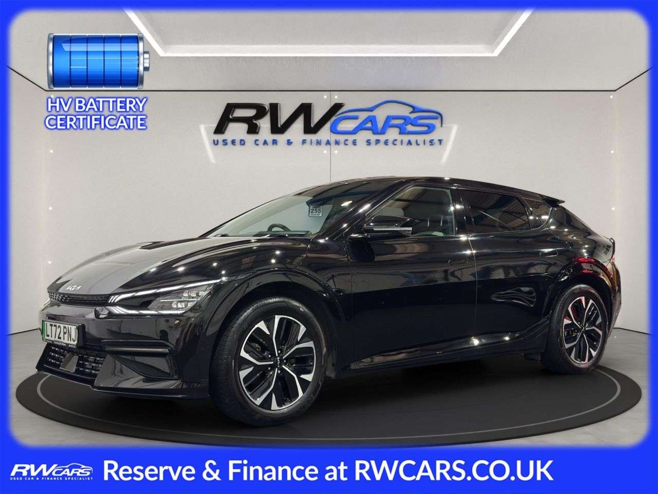 A 2022 KIA EV6 77.4kWh GT-Line Hatchback 5dr Electric Auto (225 bhp) A 2022 KIA EV6 77.4kWh GT-Line Hatchback 5dr Electric Auto (225 bhp)