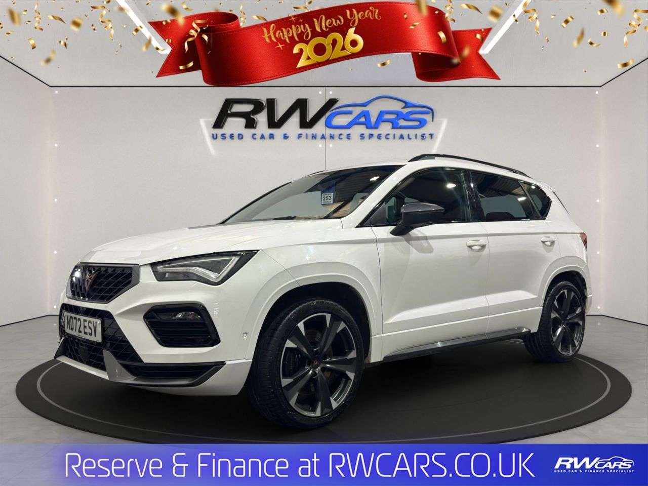 A 2022 CUPRA ATECA 2.0 TSI VZ1 SUV 5dr Petrol DSG 4Drive Euro 6 (s/s) (300 ps) A 2022 CUPRA ATECA 2.0 TSI VZ1 SUV 5dr Petrol DSG 4Drive Euro 6 (s/s) (300 ps)