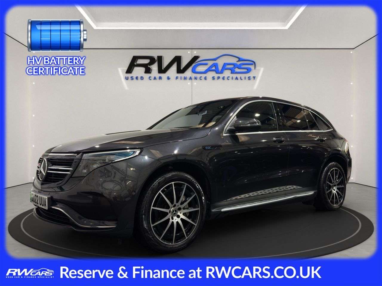 A 2022 MERCEDES-BENZ EQC EQC 400 80kWh AMG Line SUV 5dr Electric Auto 4MATIC (408 ps) A 2022 MERCEDES-BENZ EQC EQC 400 80kWh AMG Line SUV 5dr Electric Auto 4MATIC (408 ps)