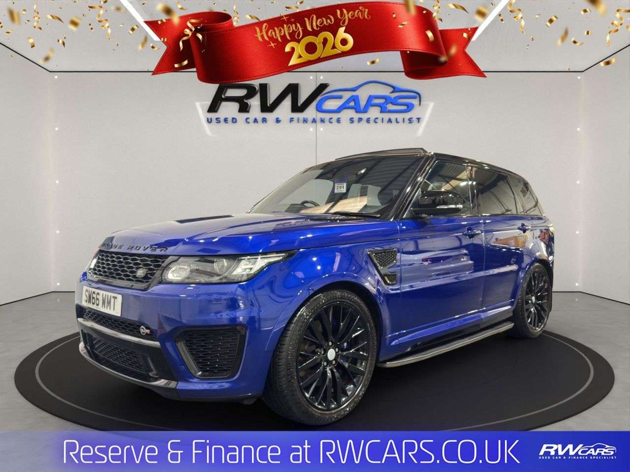 A 2016 LAND ROVER RANGE ROVER SPORT 5.0 V8 SVR SUV 5dr Petrol Auto 4WD Euro 6 (s/s) (550 ps) A 2016 LAND ROVER RANGE ROVER SPORT 5.0 V8 SVR SUV 5dr Petrol Auto 4WD Euro 6 (s/s) (550 ps)