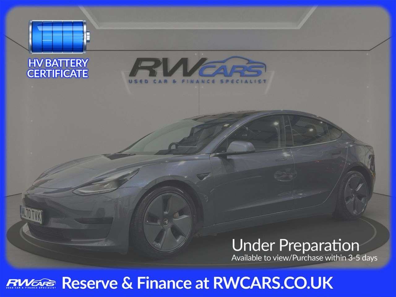 A 2020 TESLA MODEL 3 Standard Range Plus Saloon 4dr Electric Auto RWD (241 bhp) A 2020 TESLA MODEL 3 Standard Range Plus Saloon 4dr Electric Auto RWD (241 bhp)