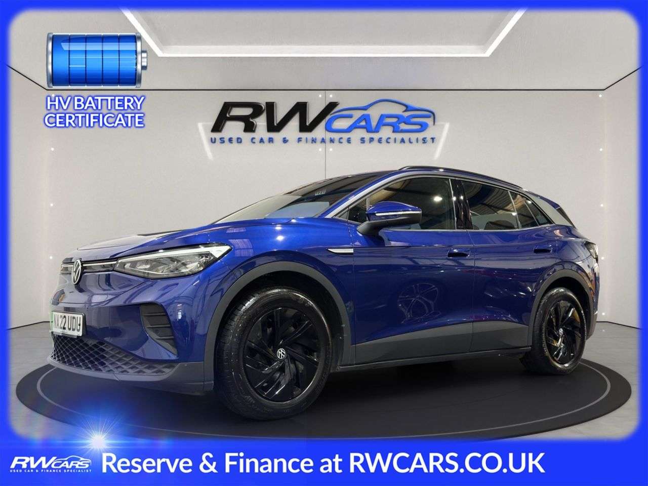 A 2022 VOLKSWAGEN ID.4 Pure 52kWh Life SUV 5dr Electric Auto (148 ps) A 2022 VOLKSWAGEN ID.4 Pure 52kWh Life SUV 5dr Electric Auto (148 ps)