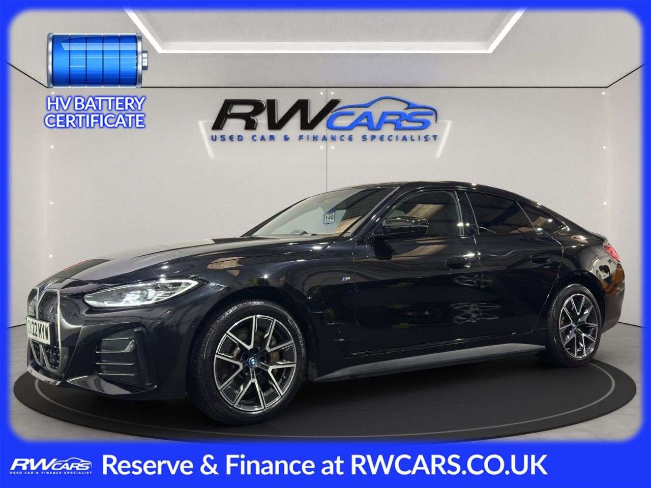 A 2022 BMW I4 40 83.9kWh M Sport Gran Coupe 5dr Electric Auto eDrive (340 ps) A 2022 BMW I4 40 83.9kWh M Sport Gran Coupe 5dr Electric Auto eDrive (340 ps)