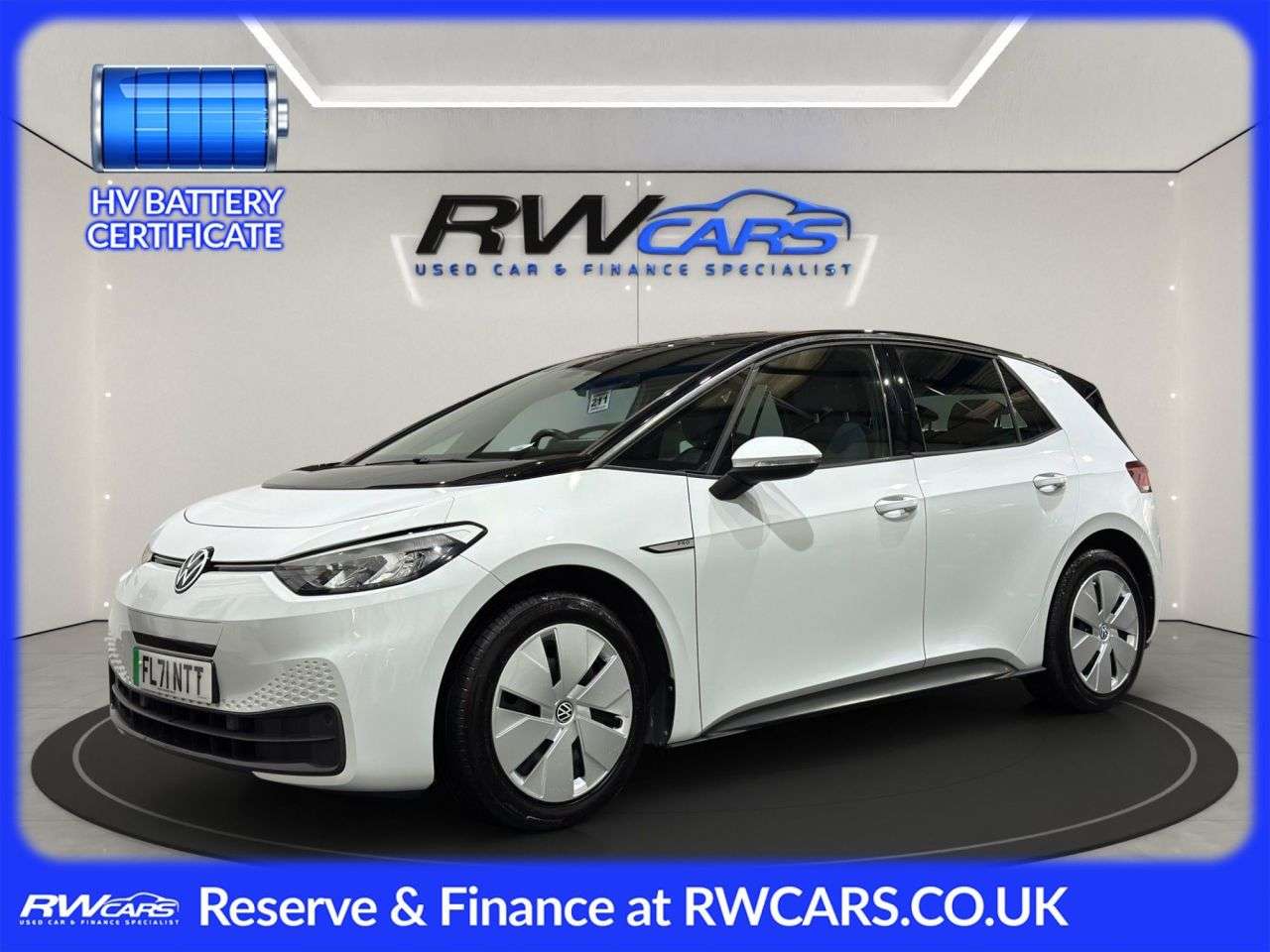A 2021 VOLKSWAGEN ID.3 Pro Performance 58kWh Life Hatchback 5dr Electric Auto (204 ps) A 2021 VOLKSWAGEN ID.3 Pro Performance 58kWh Life Hatchback 5dr Electric Auto (204 ps)
