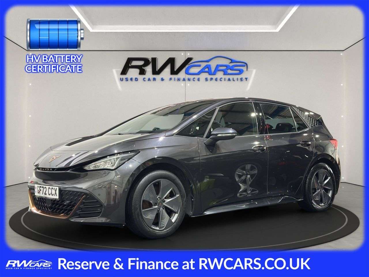 A 2022 CUPRA BORN 58kWh V1 Hatchback 5dr Electric Auto (204 ps) A 2022 CUPRA BORN 58kWh V1 Hatchback 5dr Electric Auto (204 ps)