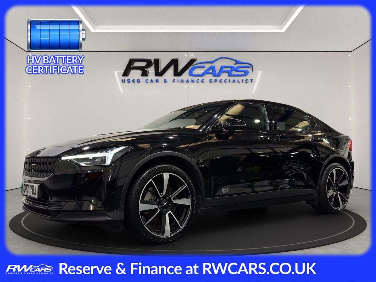 A 2021 POLESTAR POLESTAR 2 Single Motor 64kWh Standard Range Fastback 5dr Electric Auto FWD (224 ps) A 2021 POLESTAR POLESTAR 2 Single Motor 64kWh Standard Range Fastback 5dr Electric Auto FWD (224 ps)