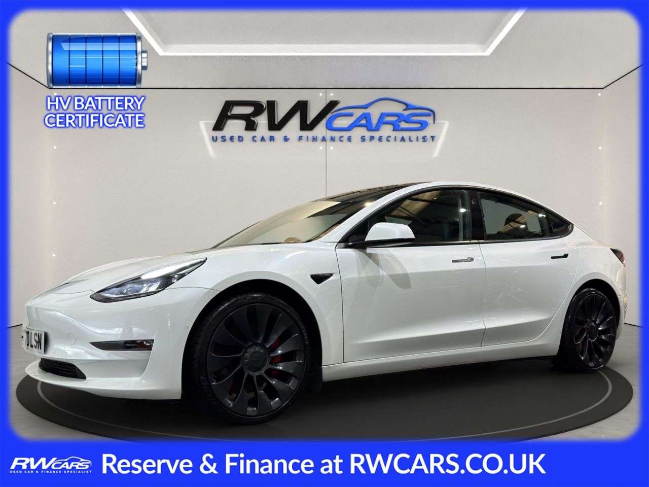 A 2020 TESLA MODEL 3 (Dual Motor) Performance Saloon 4dr Electric Auto 4WDE (Performance Upgrade A 2020 TESLA MODEL 3 (Dual Motor) Performance Saloon 4dr Electric Auto 4WDE (Performance Upgrade