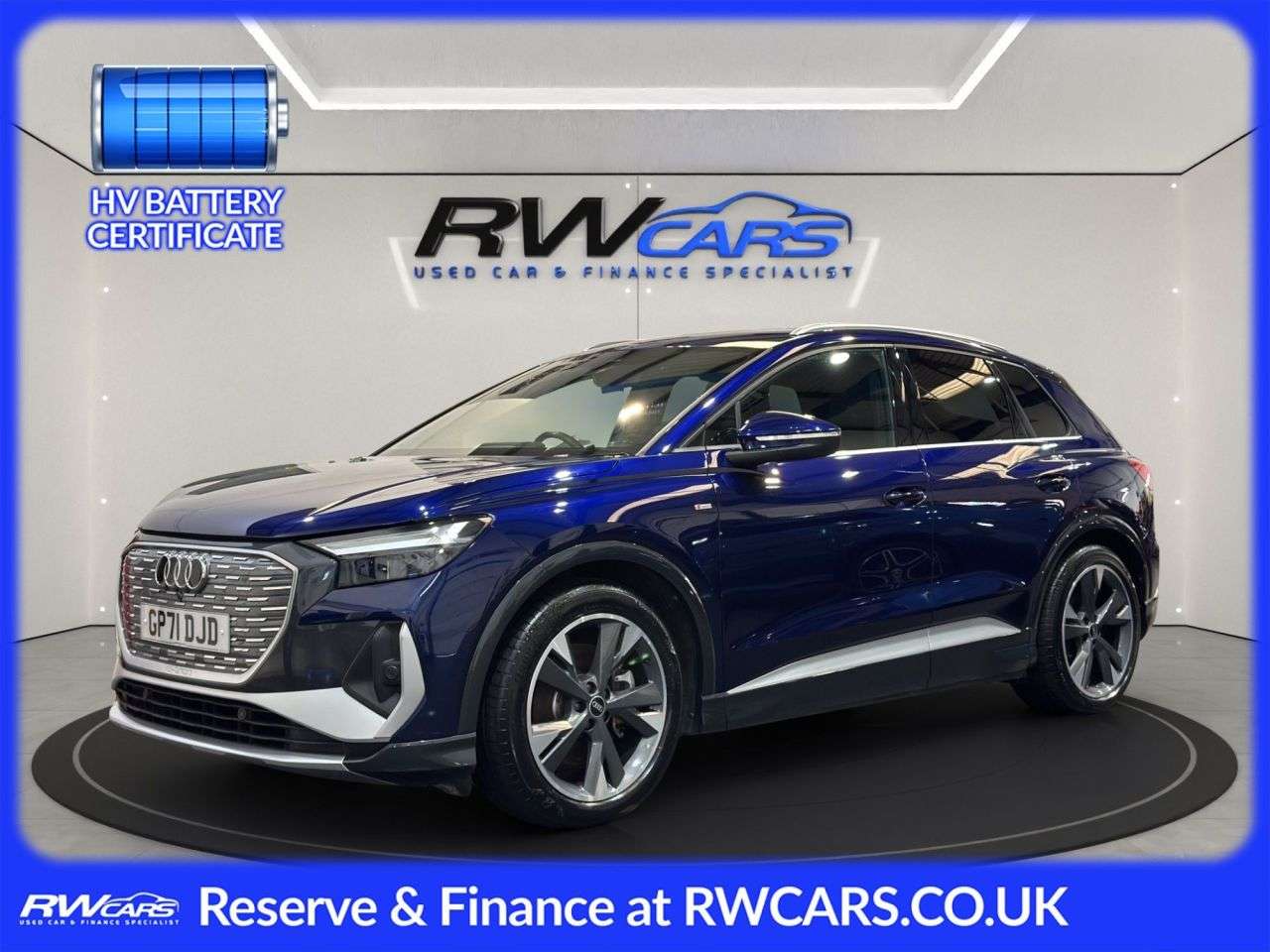 A 2021 AUDI Q4 E-TRON 40 S line SUV 5dr Electric Auto 82kWh (204 ps) A 2021 AUDI Q4 E-TRON 40 S line SUV 5dr Electric Auto 82kWh (204 ps)