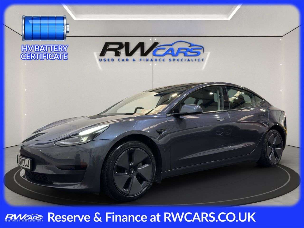 A 2021 TESLA MODEL 3 Standard Range Plus Saloon 4dr Electric Auto RWD (241 bhp) A 2021 TESLA MODEL 3 Standard Range Plus Saloon 4dr Electric Auto RWD (241 bhp)