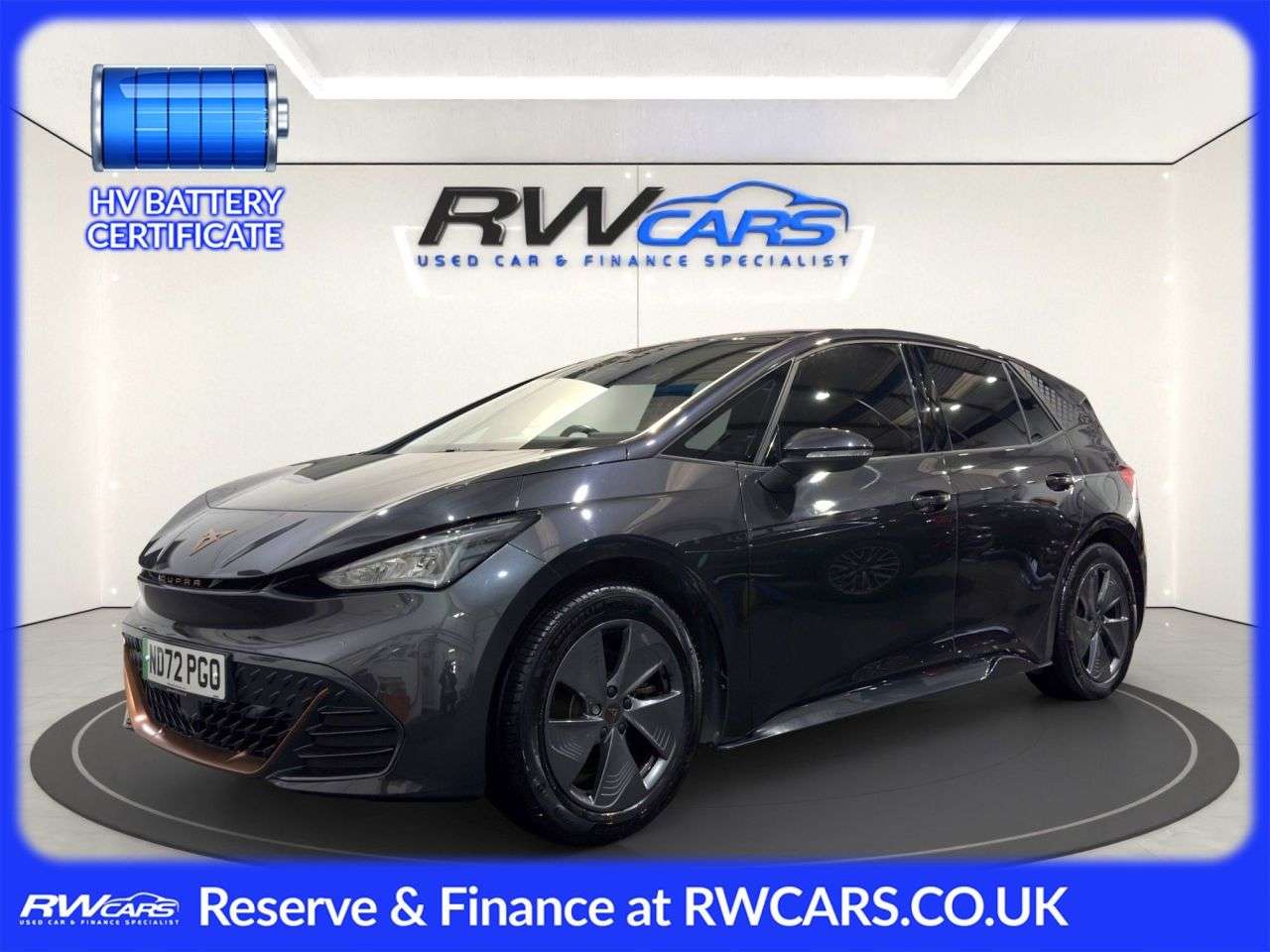 A 2022 CUPRA BORN 58kWh V1 Hatchback 5dr Electric Auto (204 ps) A 2022 CUPRA BORN 58kWh V1 Hatchback 5dr Electric Auto (204 ps)