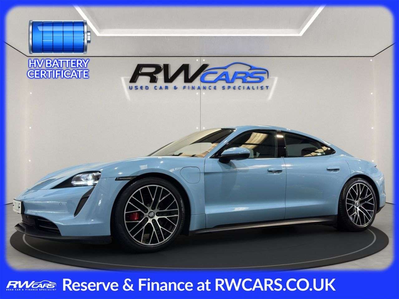 A 2020 PORSCHE TAYCAN Performance 79.2kWh 4S Saloon 4dr Electric Auto 4WD (530 ps) A 2020 PORSCHE TAYCAN Performance 79.2kWh 4S Saloon 4dr Electric Auto 4WD (530 ps)