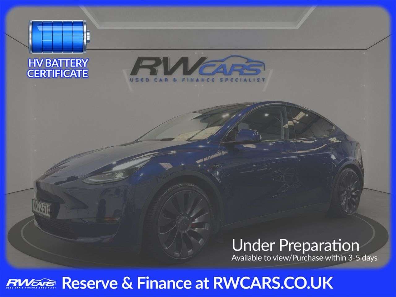 A 2022 TESLA MODEL Y (Dual Motor) Performance SUV 5dr Electric Auto 4WDE (426 bhp) A 2022 TESLA MODEL Y (Dual Motor) Performance SUV 5dr Electric Auto 4WDE (426 bhp)