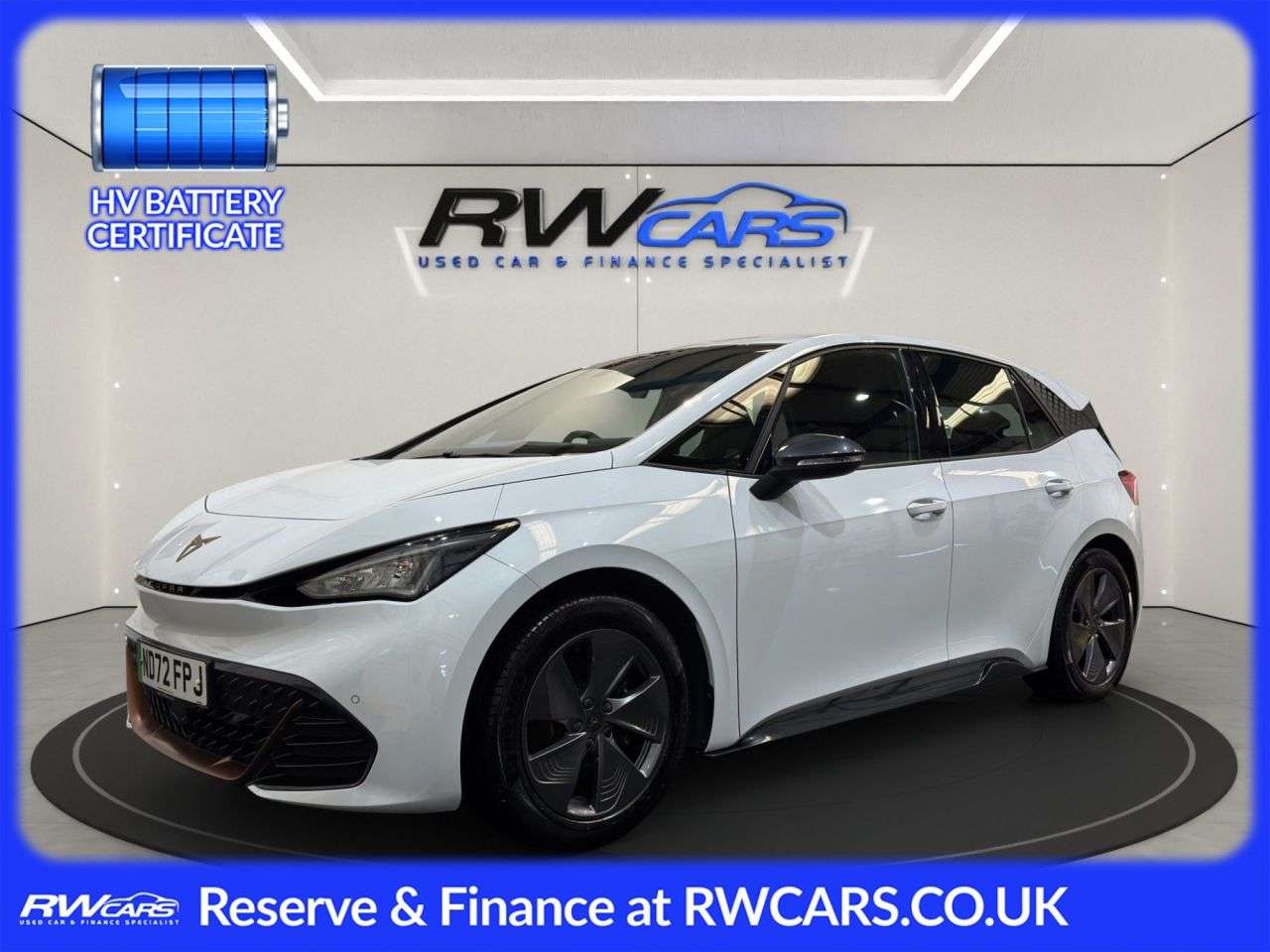 A 2022 CUPRA BORN 58kWh V1 Hatchback 5dr Electric Auto (204 ps) A 2022 CUPRA BORN 58kWh V1 Hatchback 5dr Electric Auto (204 ps)