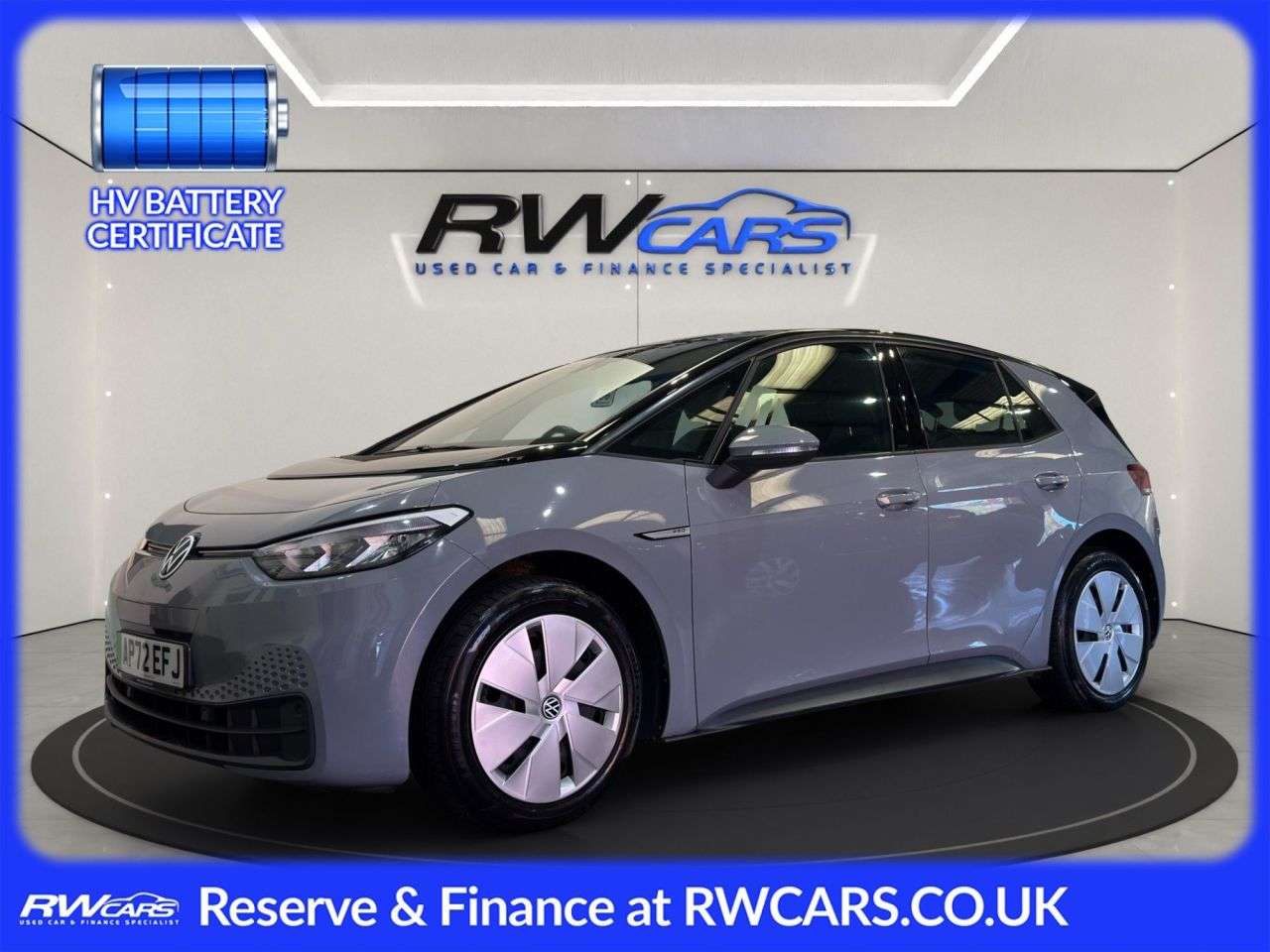 A 2022 VOLKSWAGEN ID.3 Pro 58kWh Life Hatchback 5dr Electric Auto (145 ps) A 2022 VOLKSWAGEN ID.3 Pro 58kWh Life Hatchback 5dr Electric Auto (145 ps)