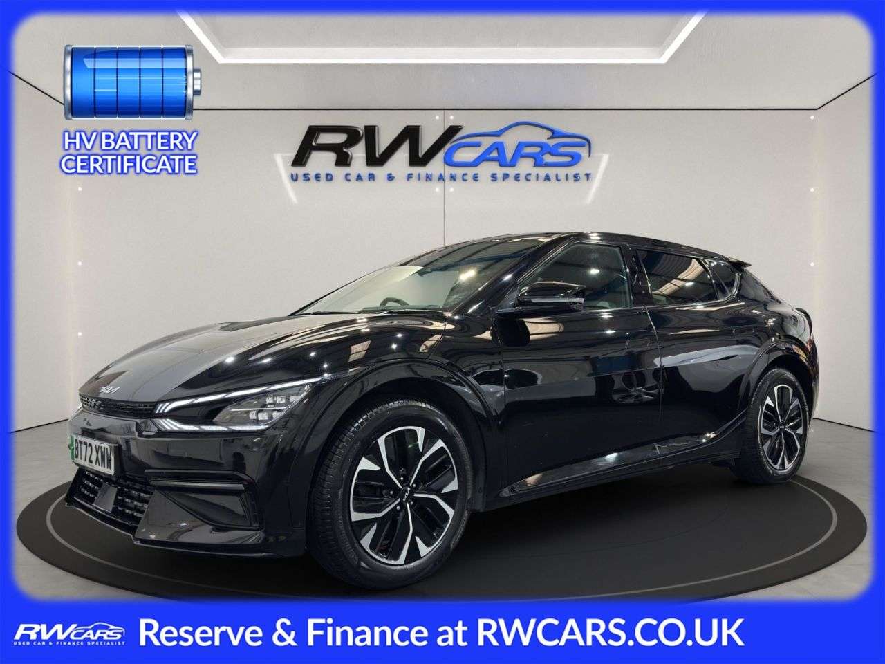 A 2023 KIA EV6 77.4kWh GT-Line Hatchback 5dr Electric Auto (225 bhp) A 2023 KIA EV6 77.4kWh GT-Line Hatchback 5dr Electric Auto (225 bhp)