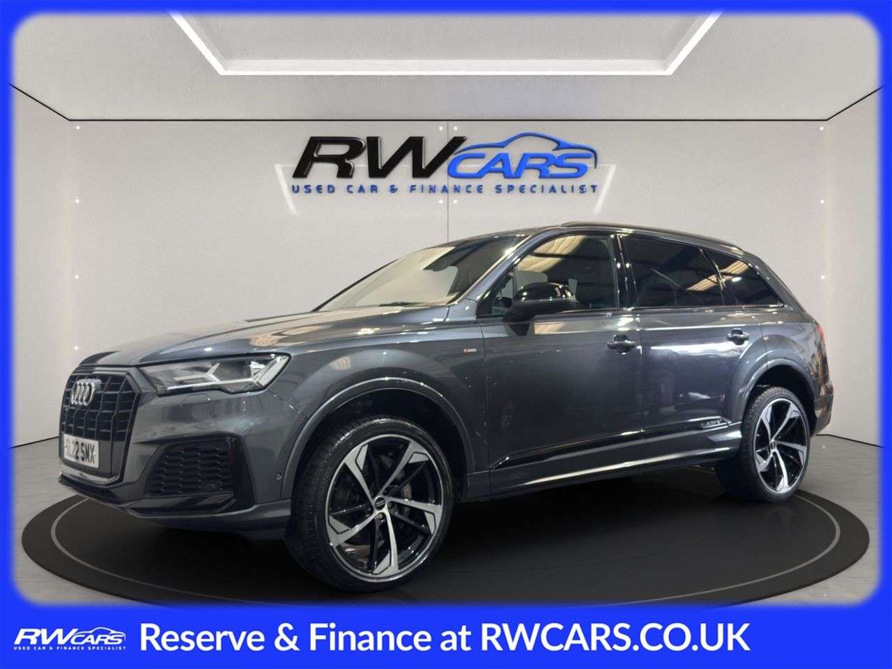A 2022 AUDI Q7 3.0 TFSI V6 55 Black Edition SUV 5dr Petrol Tiptronic quattro Euro 6 (s/s) A 2022 AUDI Q7 3.0 TFSI V6 55 Black Edition SUV 5dr Petrol Tiptronic quattro Euro 6 (s/s)