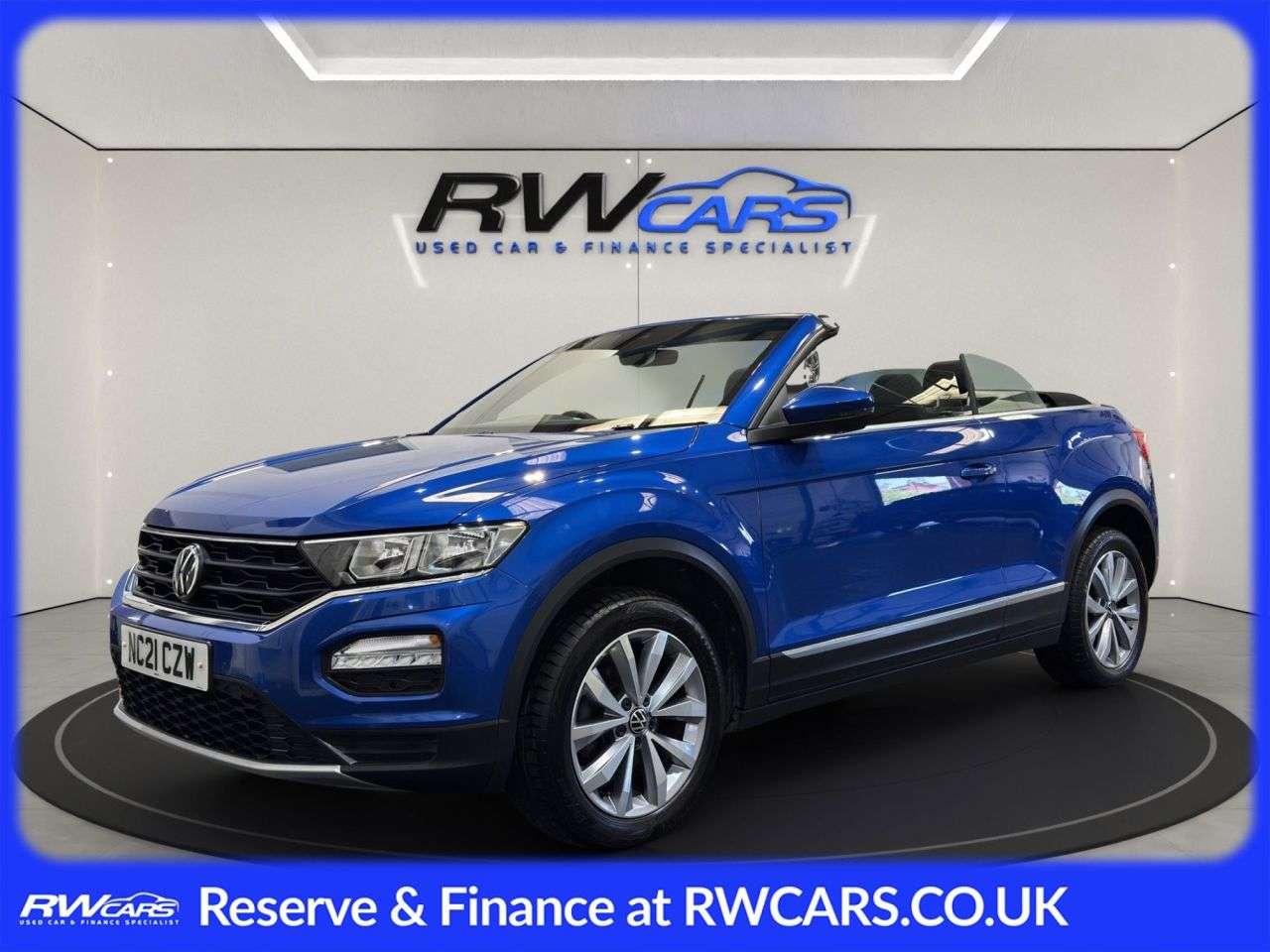 A 2021 VOLKSWAGEN T-ROC 1.5 TSI EVO Design Cabriolet 2dr Petrol DSG Euro 6 (s/s) (150 ps) A 2021 VOLKSWAGEN T-ROC 1.5 TSI EVO Design Cabriolet 2dr Petrol DSG Euro 6 (s/s) (150 ps)