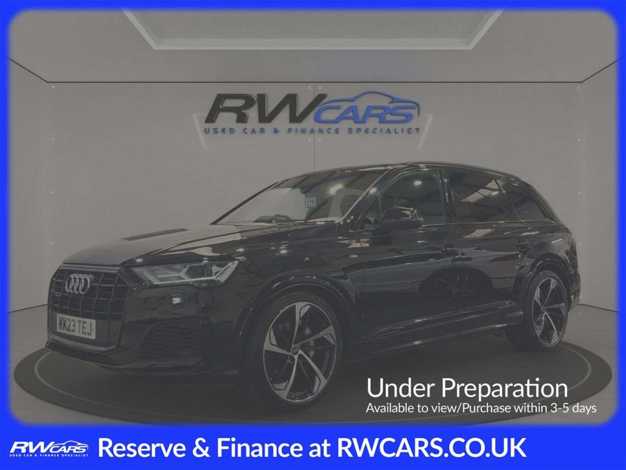 A 2023 AUDI Q7 3.0 TFSI V6 55 Black Edition SUV 5dr Petrol Tiptronic quattro Euro 6 (s/s) A 2023 AUDI Q7 3.0 TFSI V6 55 Black Edition SUV 5dr Petrol Tiptronic quattro Euro 6 (s/s)