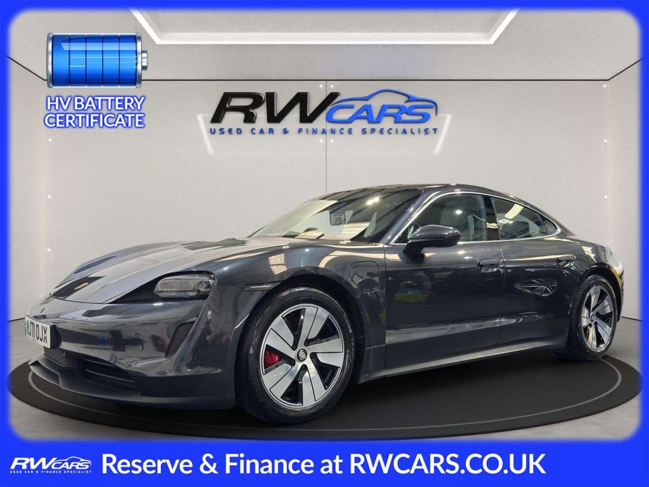 A 2022 PORSCHE TAYCAN Performance 79.2kWh 4S Saloon 4dr Electric Auto 4WD (11kW Charger) (530 ps) A 2022 PORSCHE TAYCAN Performance 79.2kWh 4S Saloon 4dr Electric Auto 4WD (11kW Charger) (530 ps)