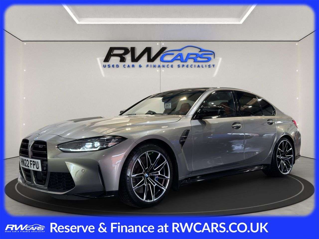 A 2022 BMW M3 3.0 BiTurbo Competition Saloon 4dr Petrol Steptronic Euro 6 (s/s) (510 ps) A 2022 BMW M3 3.0 BiTurbo Competition Saloon 4dr Petrol Steptronic Euro 6 (s/s) (510 ps)