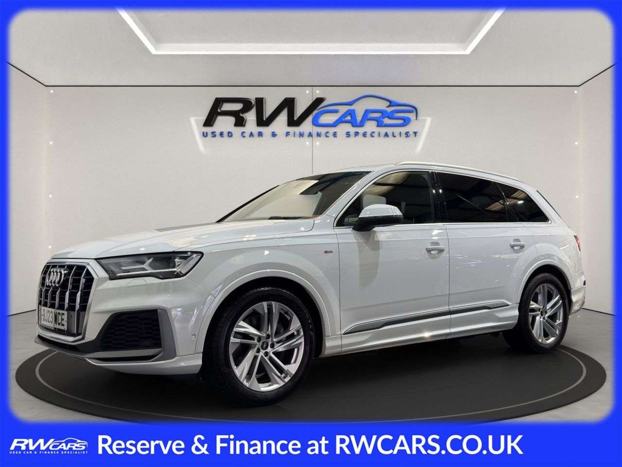 A 2023 AUDI Q7 3.0 TFSI V6 55 S line SUV 5dr Petrol Tiptronic quattro Euro 6 (s/s) (340 ps A 2023 AUDI Q7 3.0 TFSI V6 55 S line SUV 5dr Petrol Tiptronic quattro Euro 6 (s/s) (340 ps