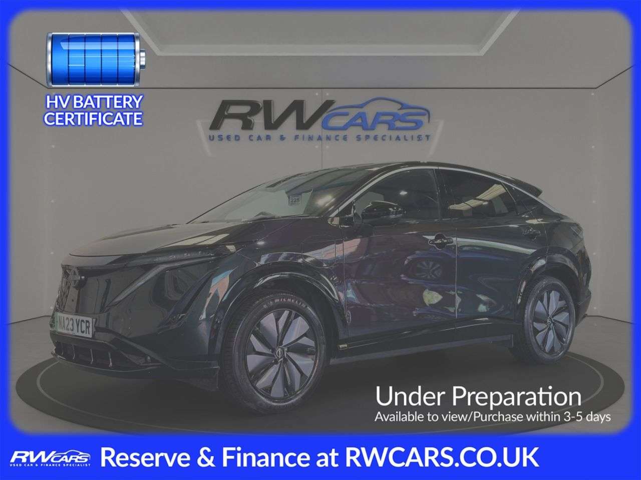 A 2023 NISSAN ARIYA 63kWh Advance SUV 5dr Electric Auto 7.4kW Charger (217 ps) A 2023 NISSAN ARIYA 63kWh Advance SUV 5dr Electric Auto 7.4kW Charger (217 ps)
