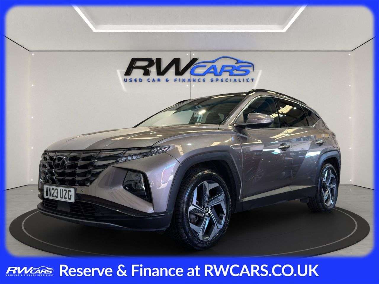 A 2023 HYUNDAI TUCSON 1.6 T-GDi 13.8kWh Ultimate SUV 5dr Petrol Plug-in Hybrid Auto 4WD Euro 6 (s A 2023 HYUNDAI TUCSON 1.6 T-GDi 13.8kWh Ultimate SUV 5dr Petrol Plug-in Hybrid Auto 4WD Euro 6 (s